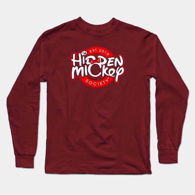 Rock the Dots White & Red HMS Logo Long Sleeve T-Shirt by hiddenmickeysociety